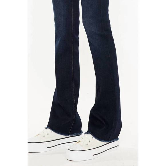 NEW KANCAN annie low rise bootcut jeans in dark - Picture 7 of 7